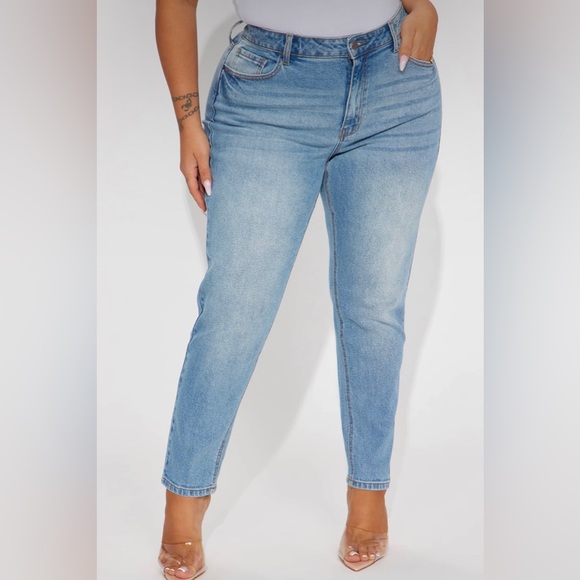 High waisted Straight Leg Jeans - Picture 1 of 4